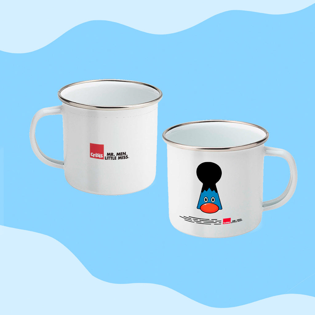 Mr. Sneeze Keyhole Enamel Mug