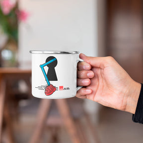 Mr. Tall Keyhole Enamel Mug