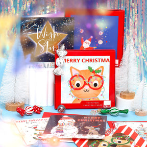 Hare And Star Christmas cards - pack of 8