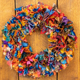 Pri Pri Handmade Upcycled Sari Wreath
