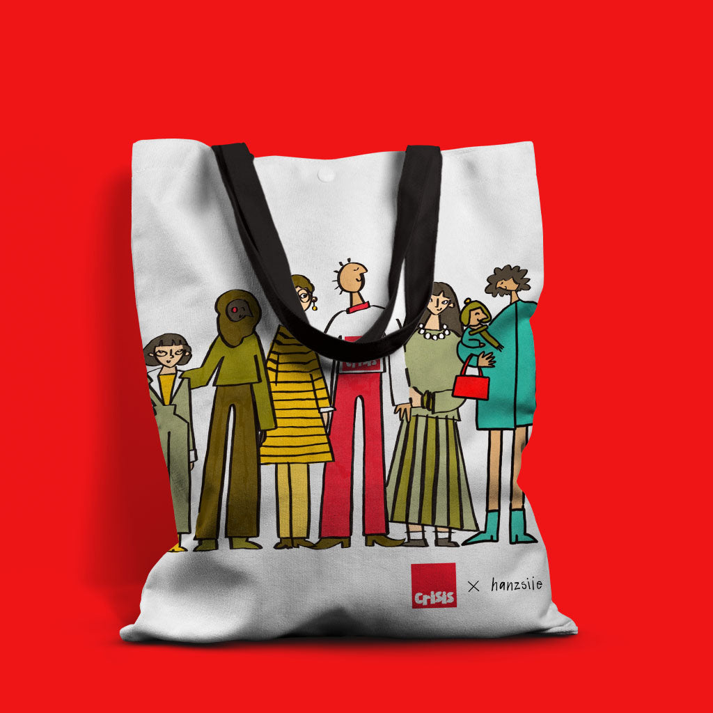 'Crisis Community' Tote Bag - exclusive design by Hansziie