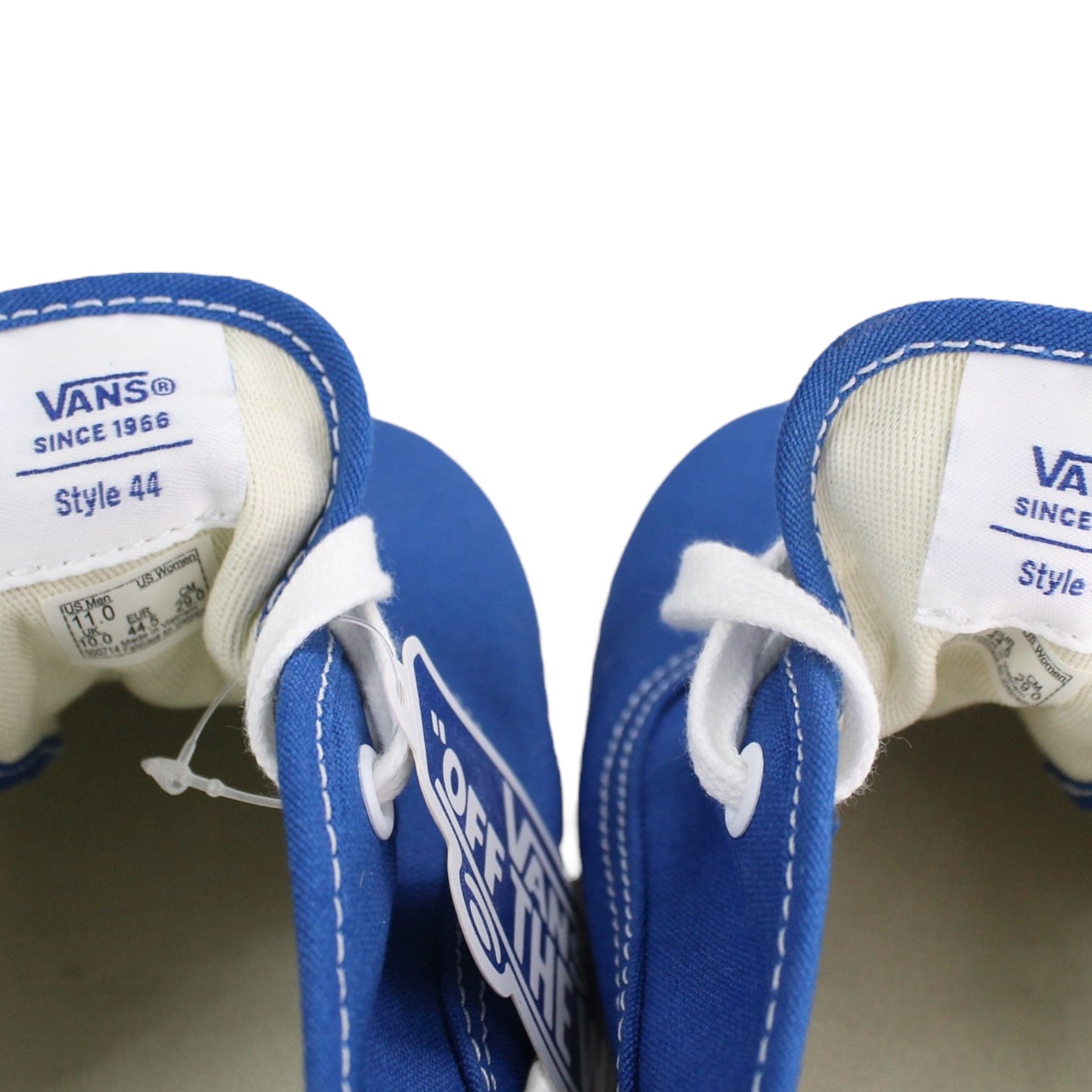 Vans blue sale true white