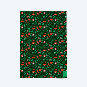 Dinky Festive Bloom — Christmas Cotton Tea Towel