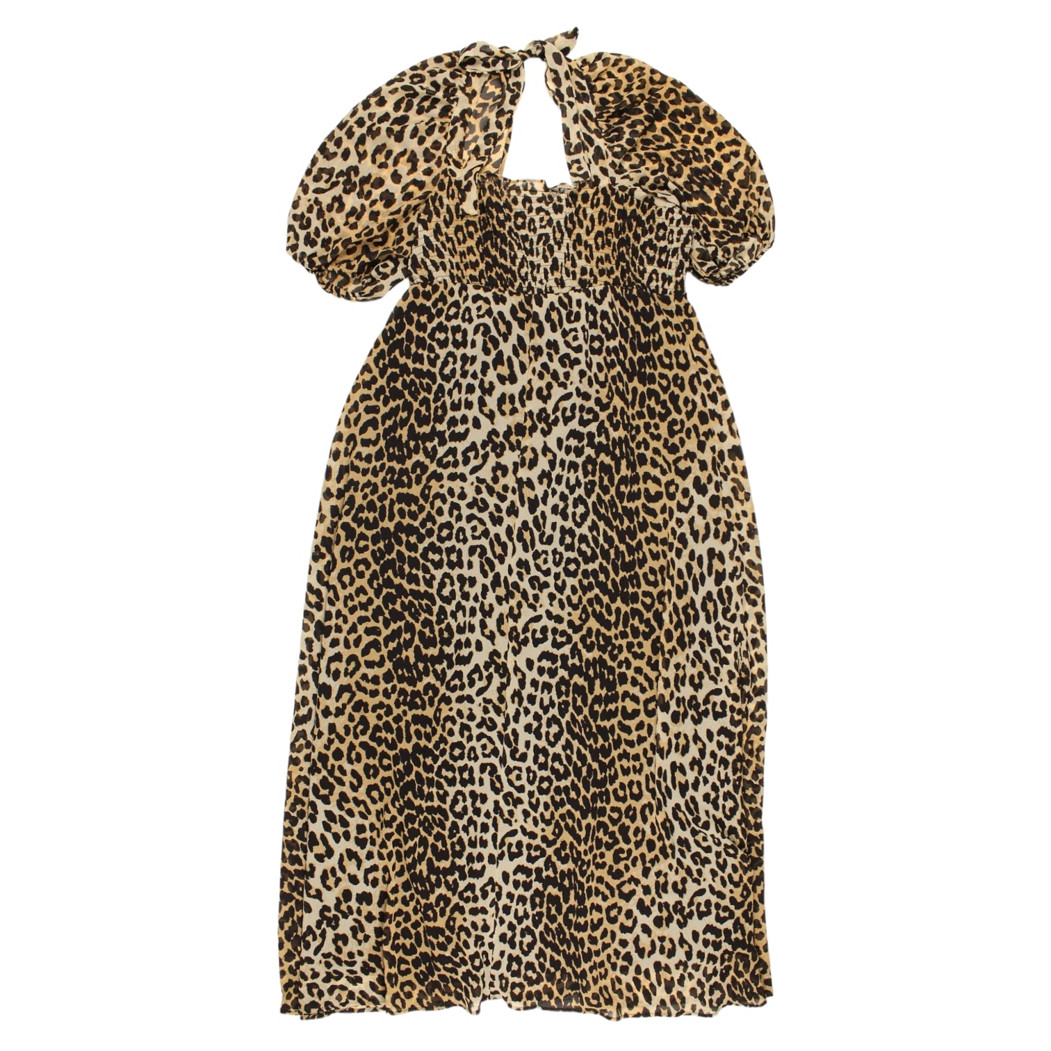 ASOS Cream Leopard Print Maxi Dress