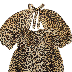 ASOS Cream Leopard Print Maxi Dress