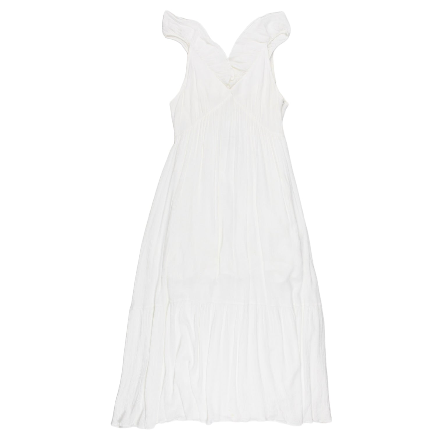 Warehouse White Cheesecloth Midaxi Dress