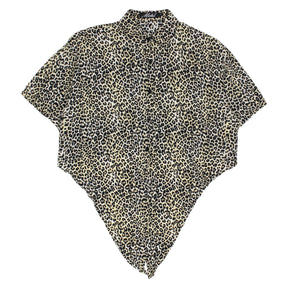 Motel Cream Leopard Print Tie top