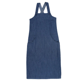 Seasalt Blue Denim Pinafore Dress - Seconds