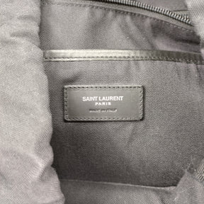 Saint Laurent Black Nylon/Leather Back Pack