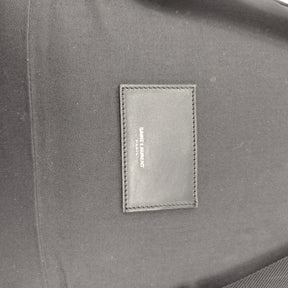 Saint Laurent Black Nylon/Leather Back Pack