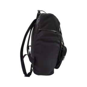 Saint Laurent Black Nylon/Leather Back Pack
