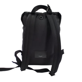 Saint Laurent Black Nylon/Leather Back Pack