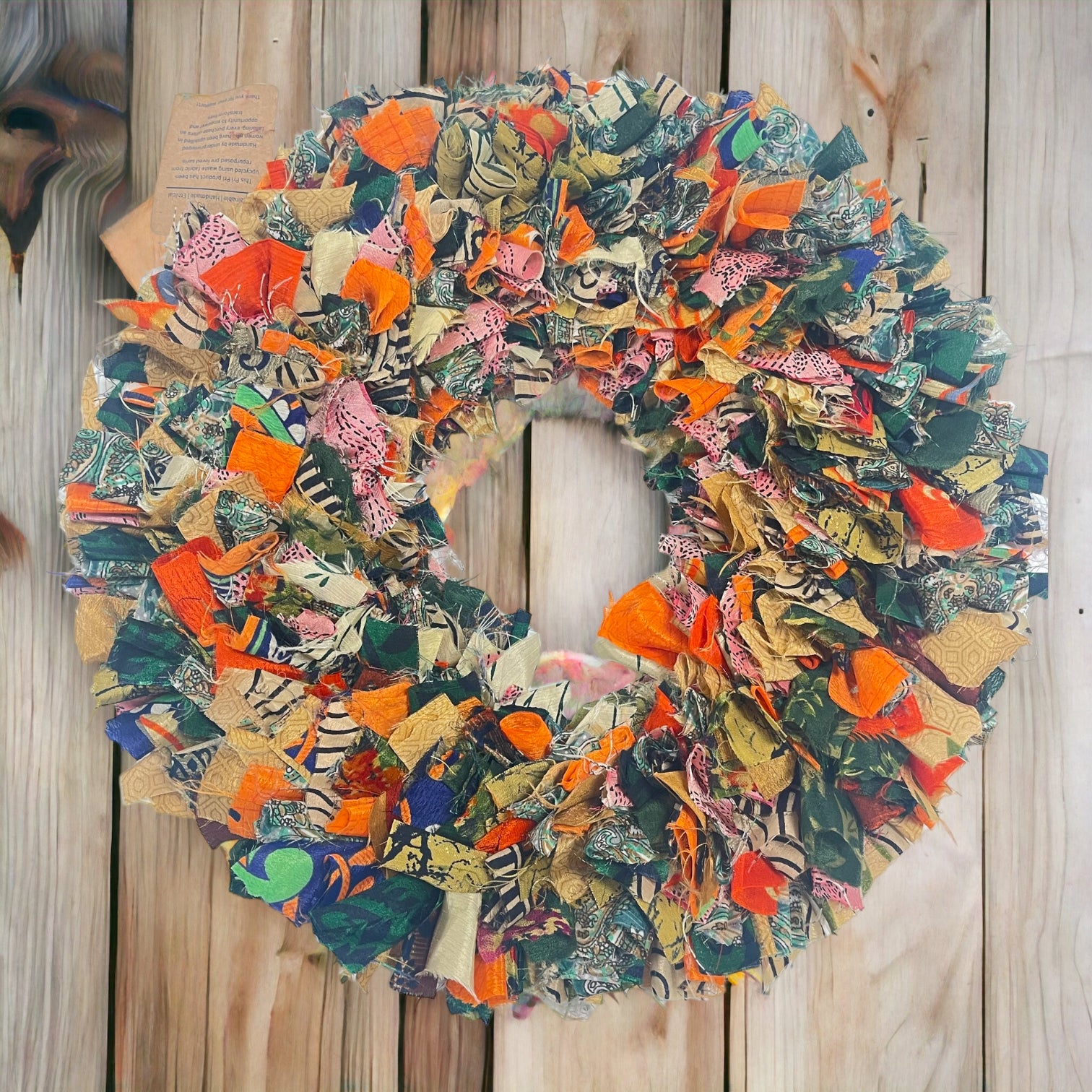 Pri Pri Handmade Upcycled Sari Wreath