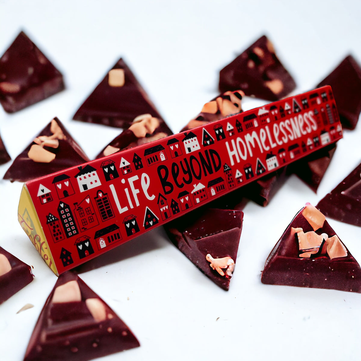 Crisis Toblerone Chocolate Bar - Exclusive "Life beyond homelessness" Design