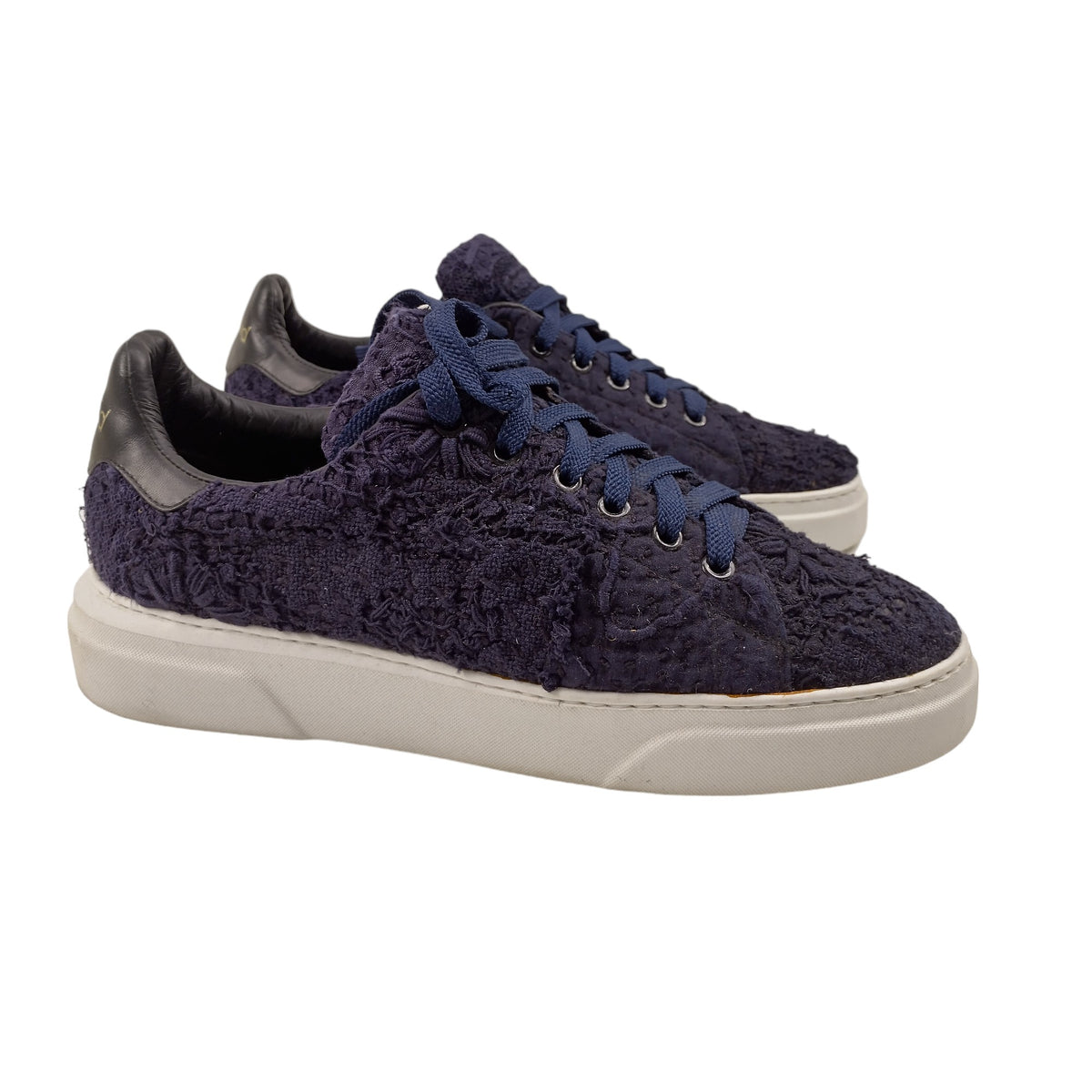 By Walid Navy Lace Sneakers