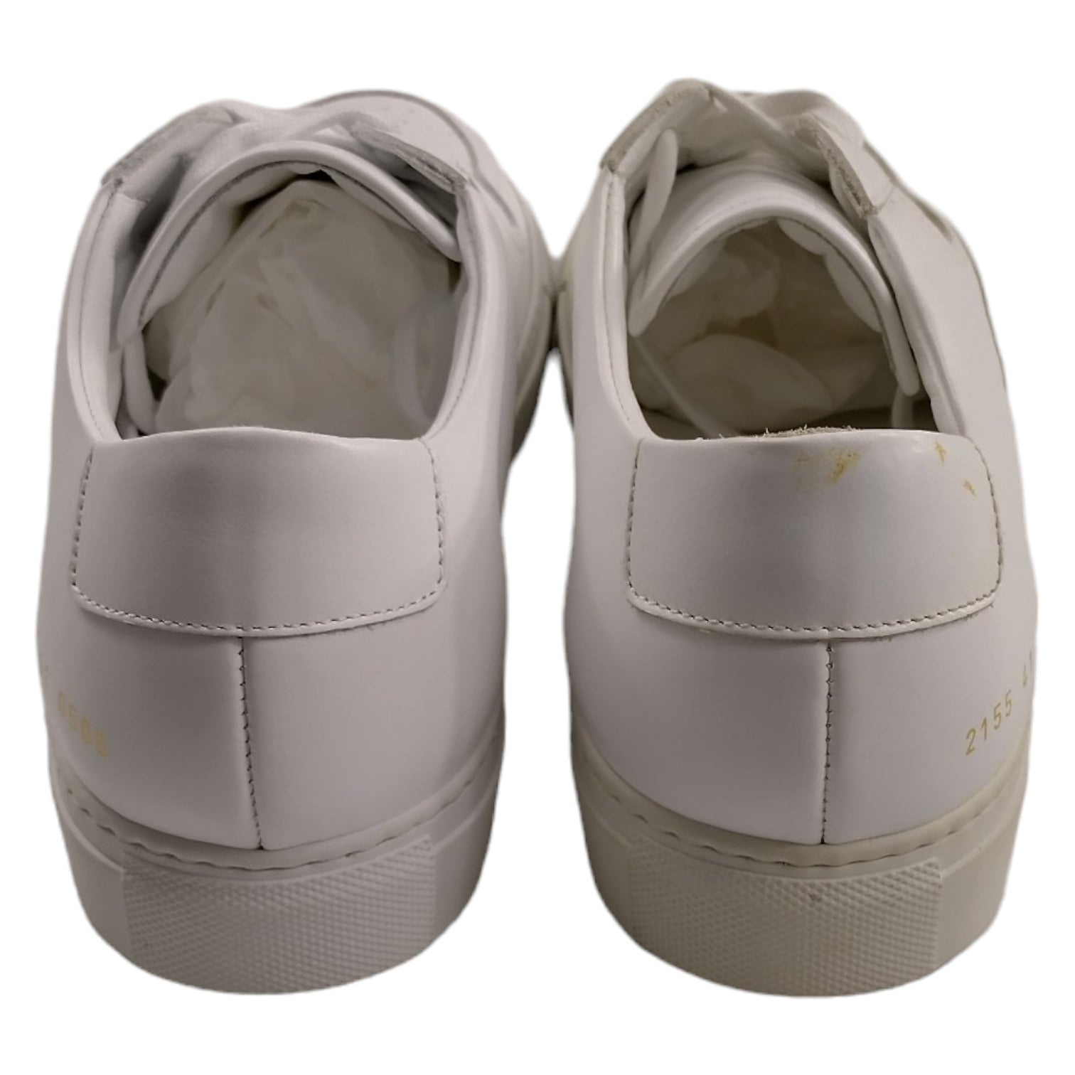 Common Projects White B-Ball Low Leather