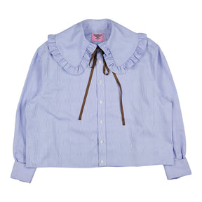 Grandpa's Shirts Blue Statement Collar Shirt
