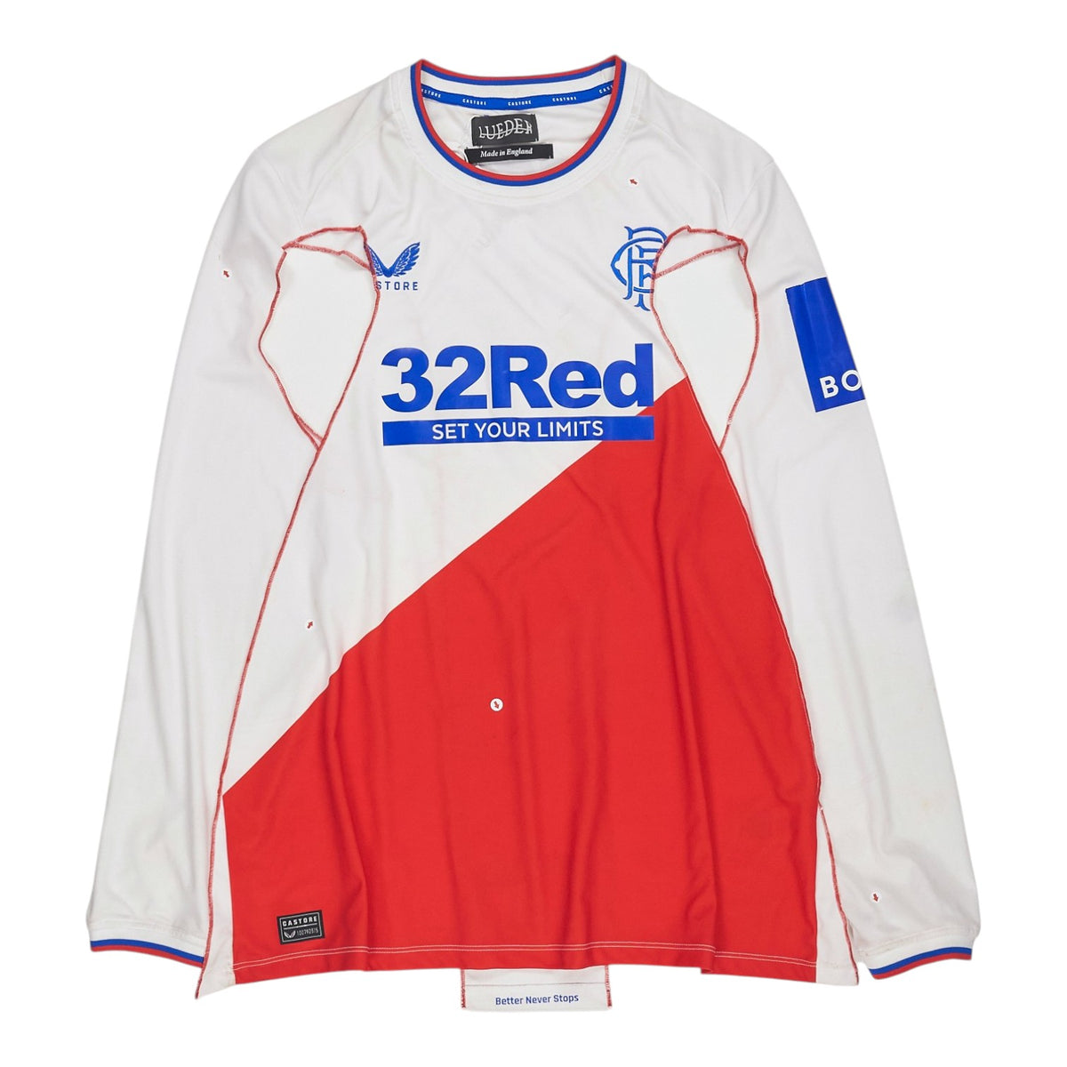 Lueder White Cut Out Football Top
