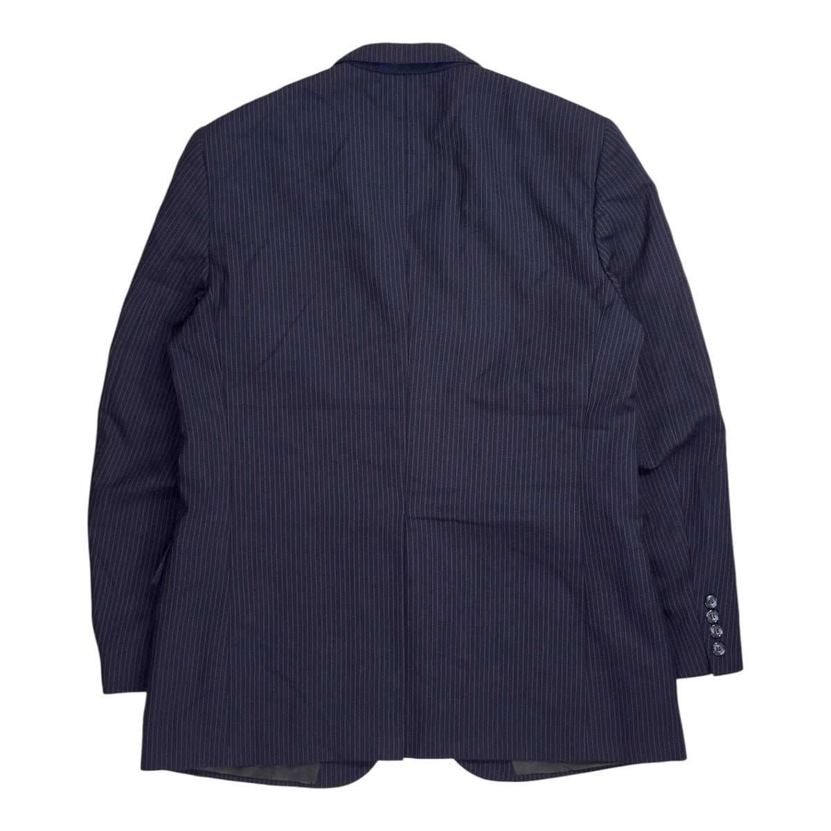 Marcon Court Navy Pinstripe Embellished Blazer Jacket