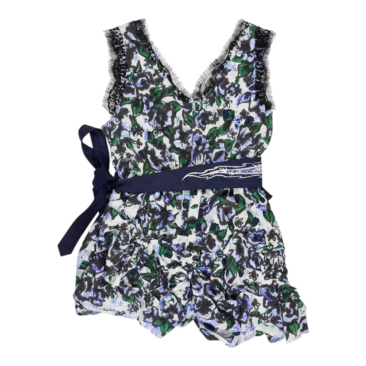 Olli Hull Upcycled White Floral Dress