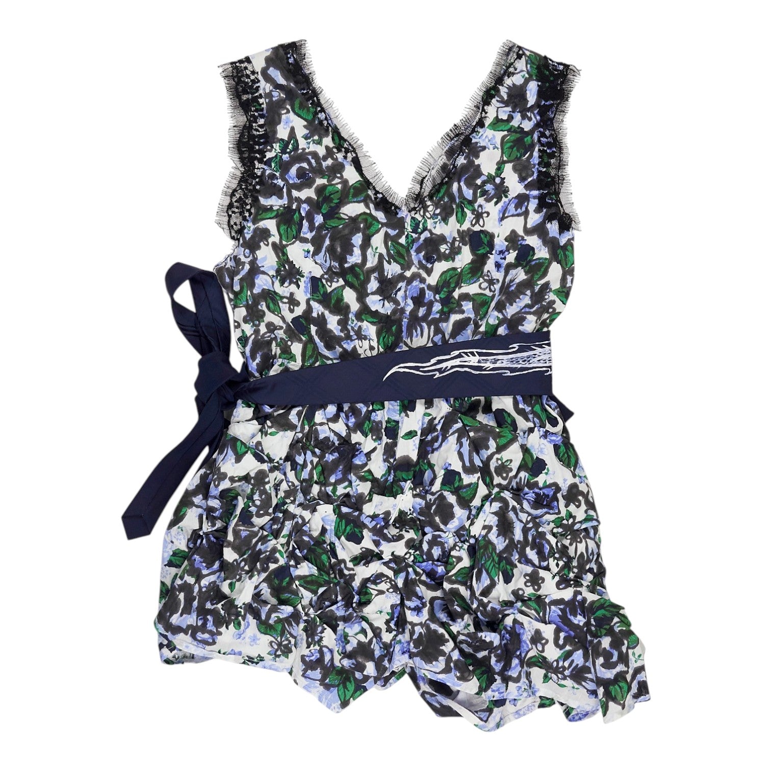 Olli Hull Upcycled White Floral Dress