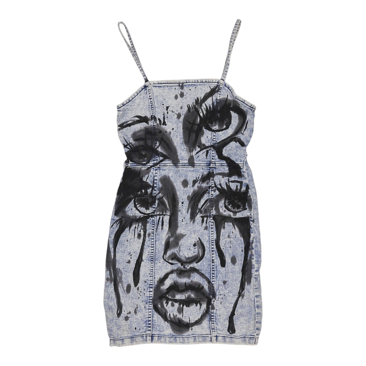 Olli Hull Upcycled Blue Denim Dress