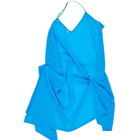 Hadiyah Hussain Blue Halterneck Top