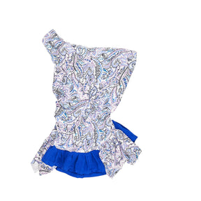 Hadiyah Hussain Patterned One Shoulder Top