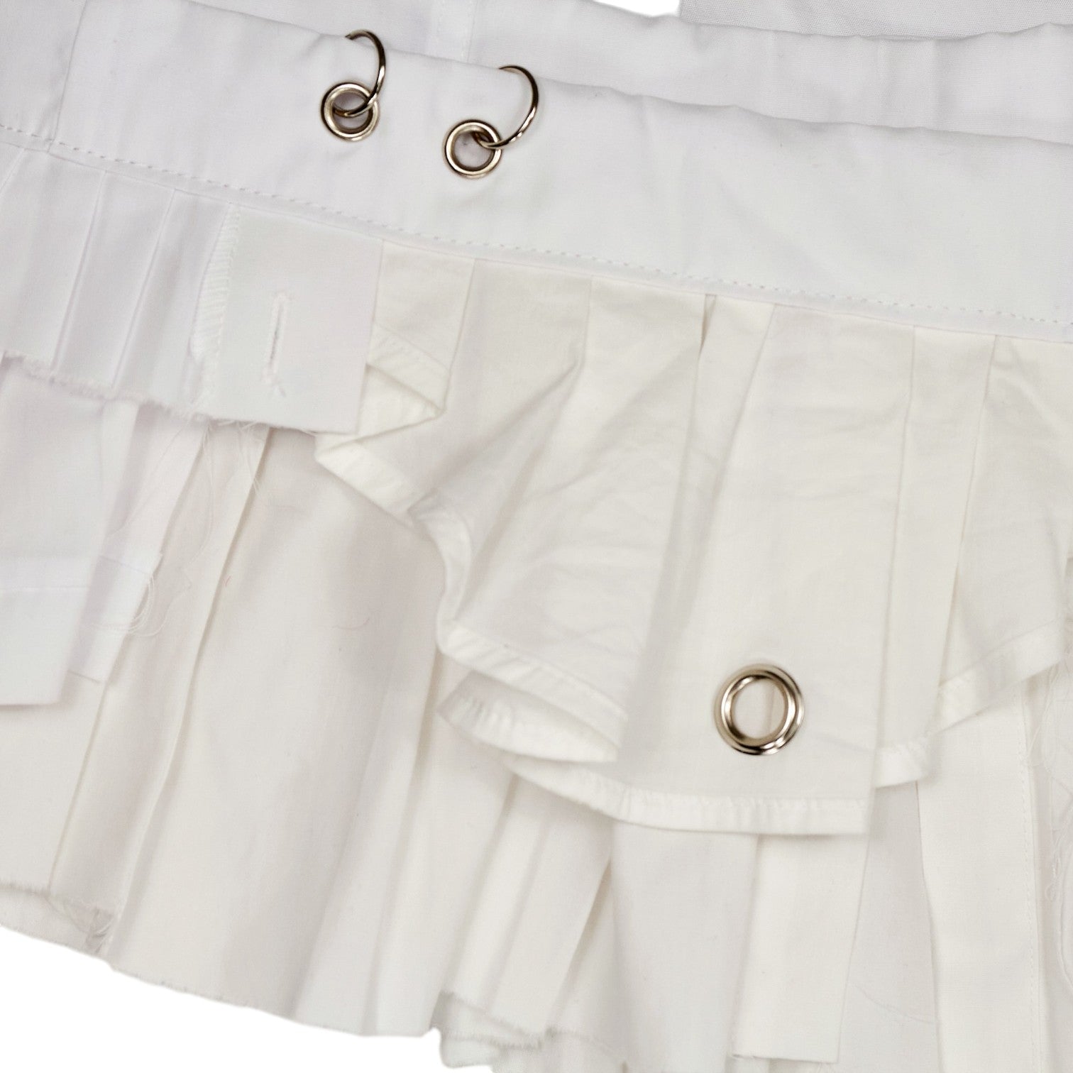 Kabo White Pleated Skirt