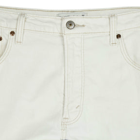 Owen Edward Snaith White Ruched Jeans