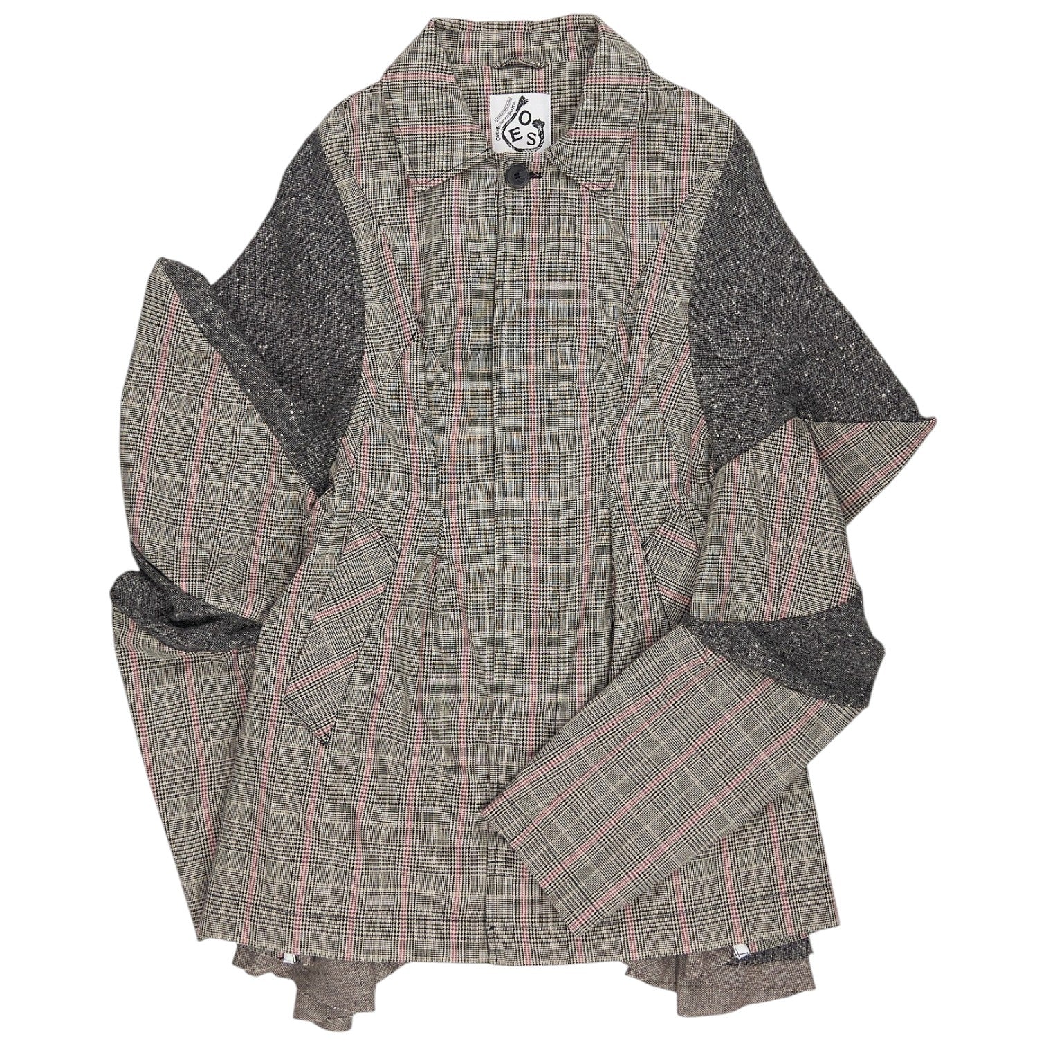 Owen Edward Snaith Brown Check Tweed Blazer Coat