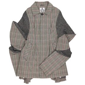 Owen Edward Snaith Brown Check Tweed Blazer Coat