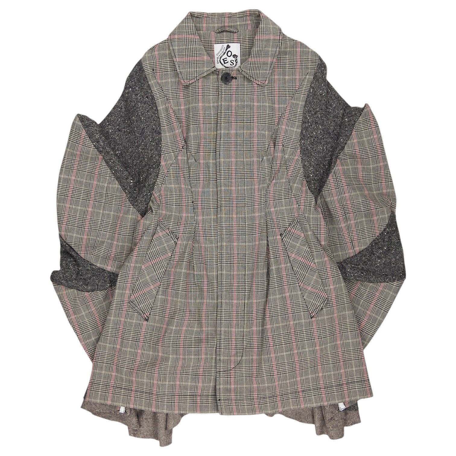 Owen Edward Snaith Brown Check Tweed Blazer Coat