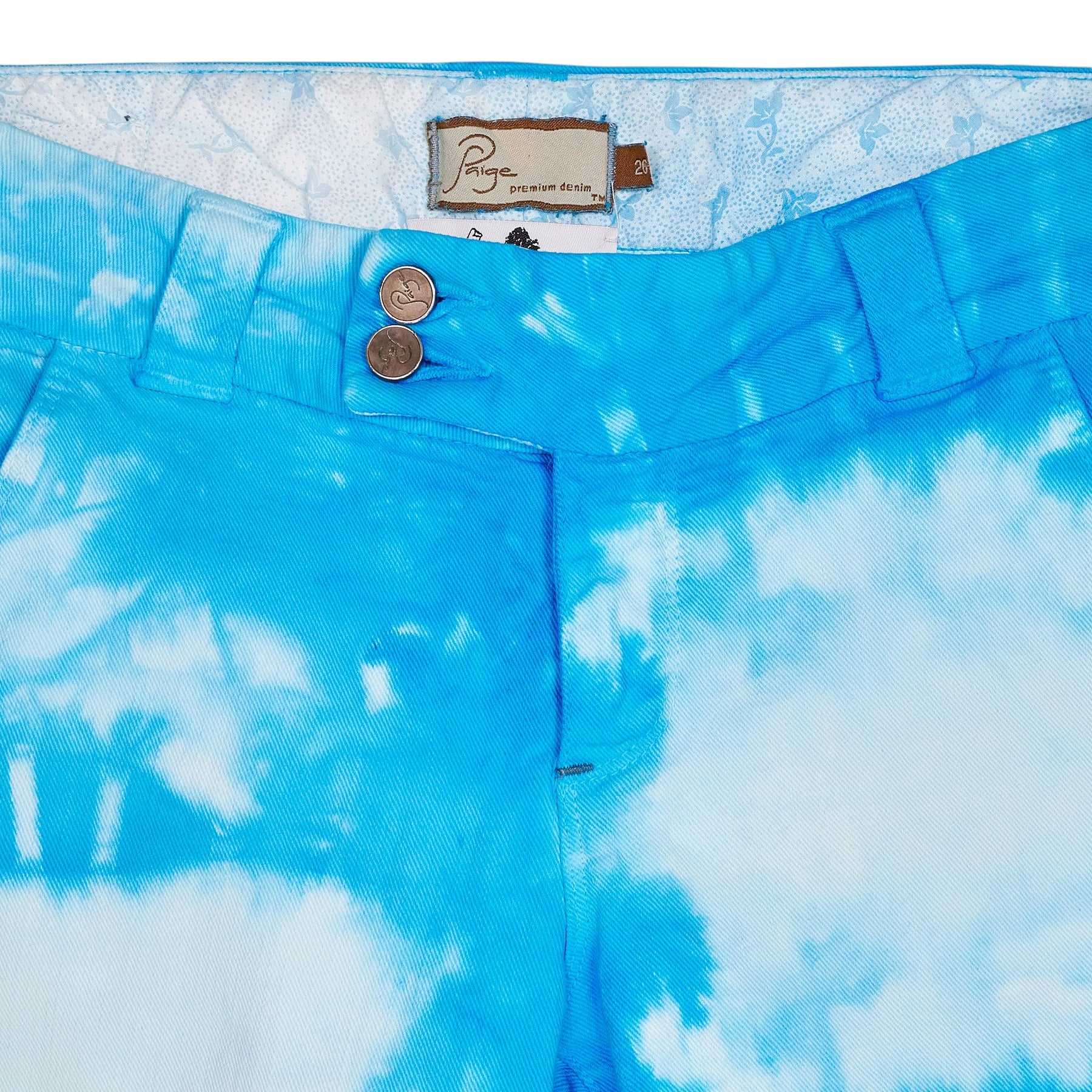Owen Edward Snaith Blue Tie-Dye Shorts