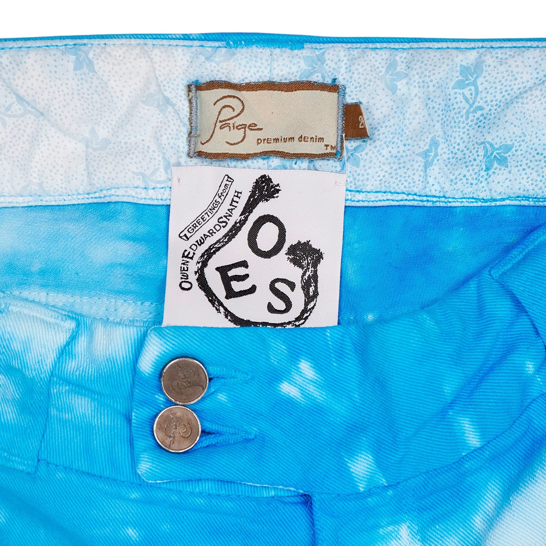 Owen Edward Snaith Blue Tie-Dye Shorts