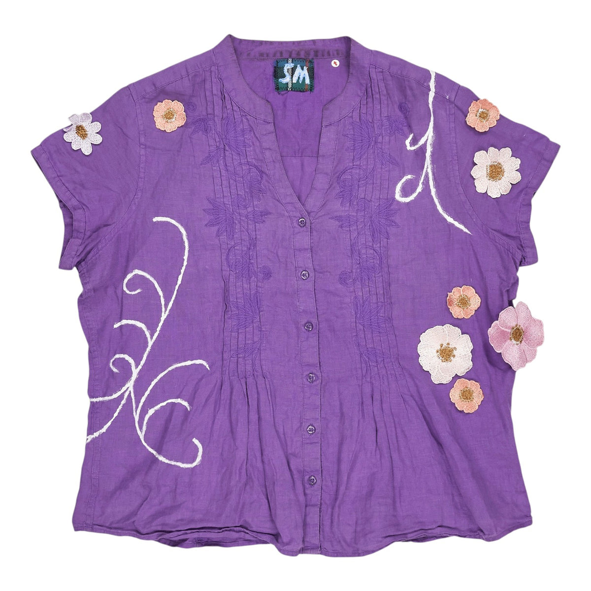 Made by Sean Marsh Purple Upcycled Blouse