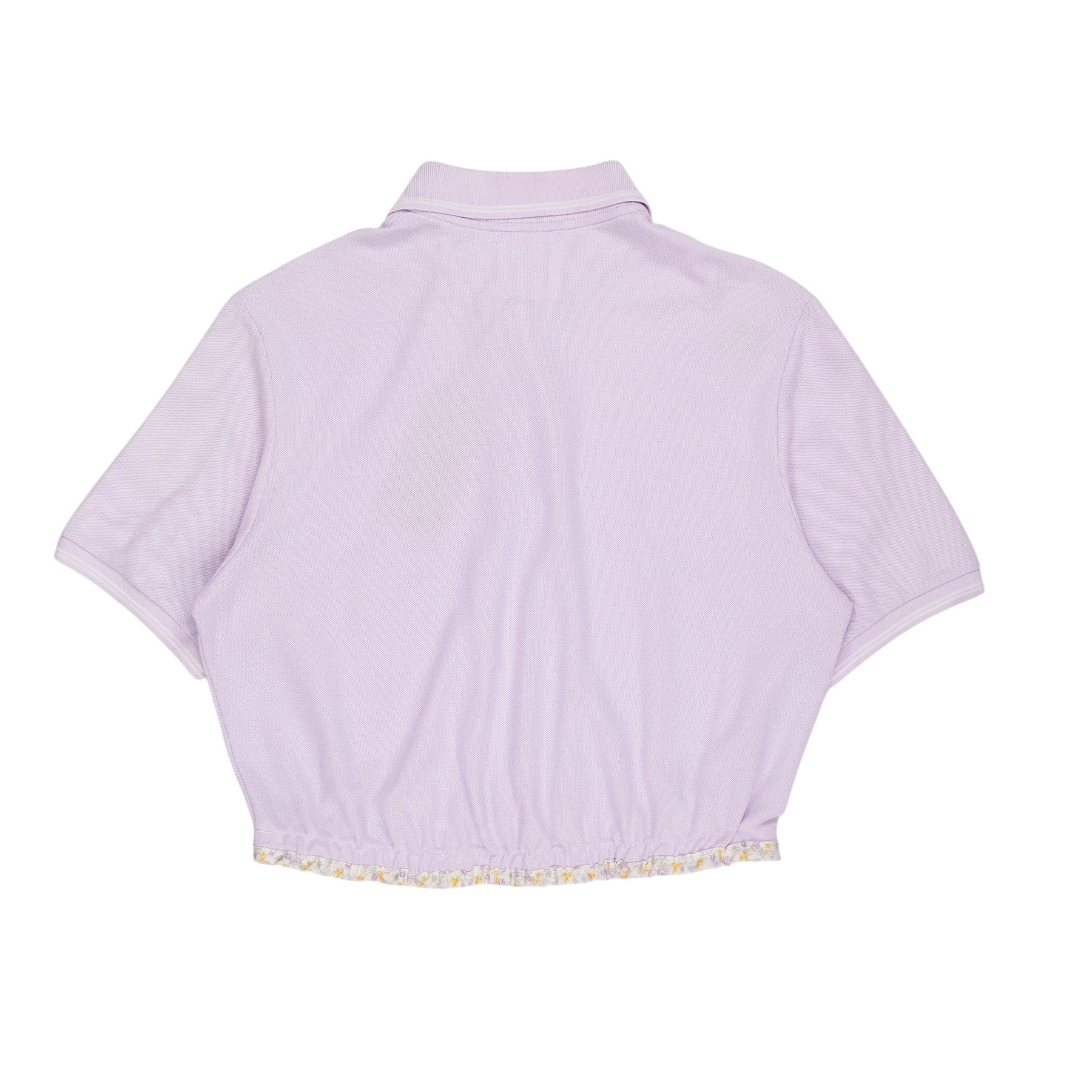 Green Ancestors Light Purple Crop Polo Shirt