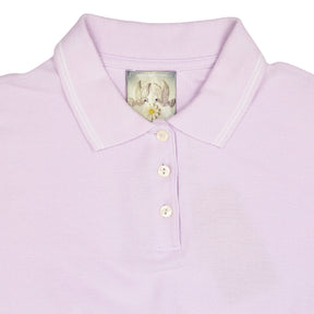 Green Ancestors Light Purple Crop Polo Shirt