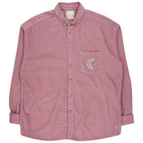 Green Ancestors Dusky Purple Sparkly Silver Moon Corduroy Shirt