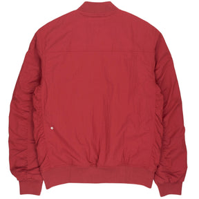 Green Ancestors Red Embellished Bomber Jacket
