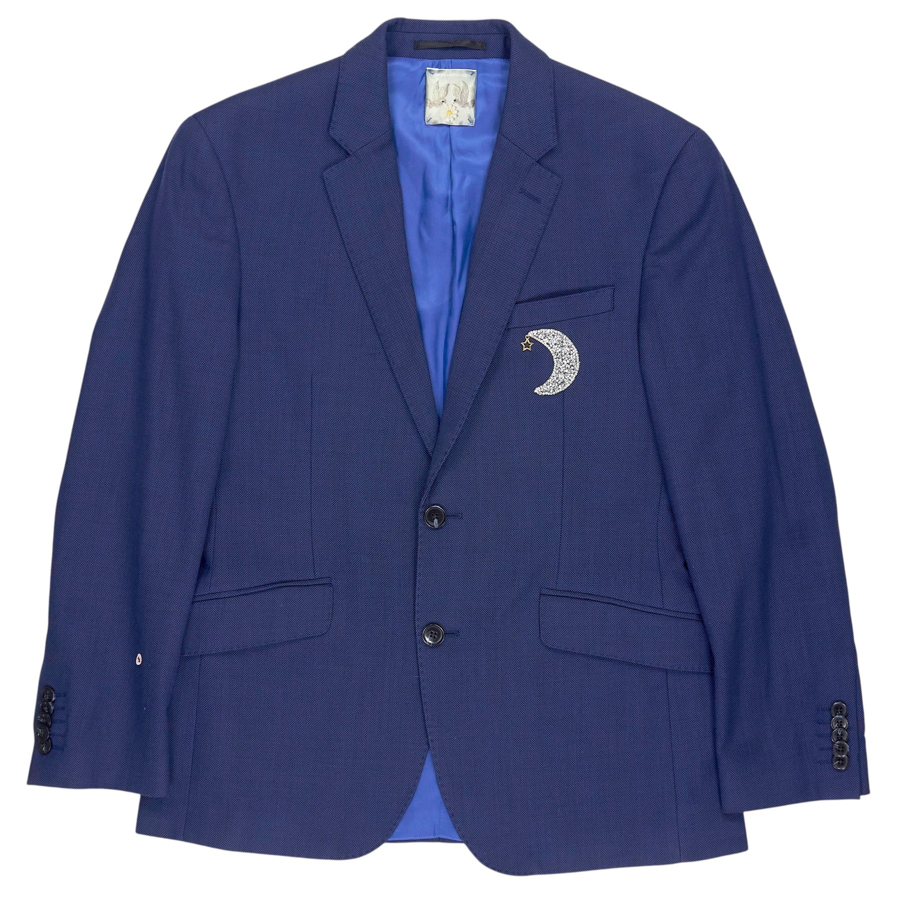 Green Ancestors Blue Silver Moon Blazer Jacket