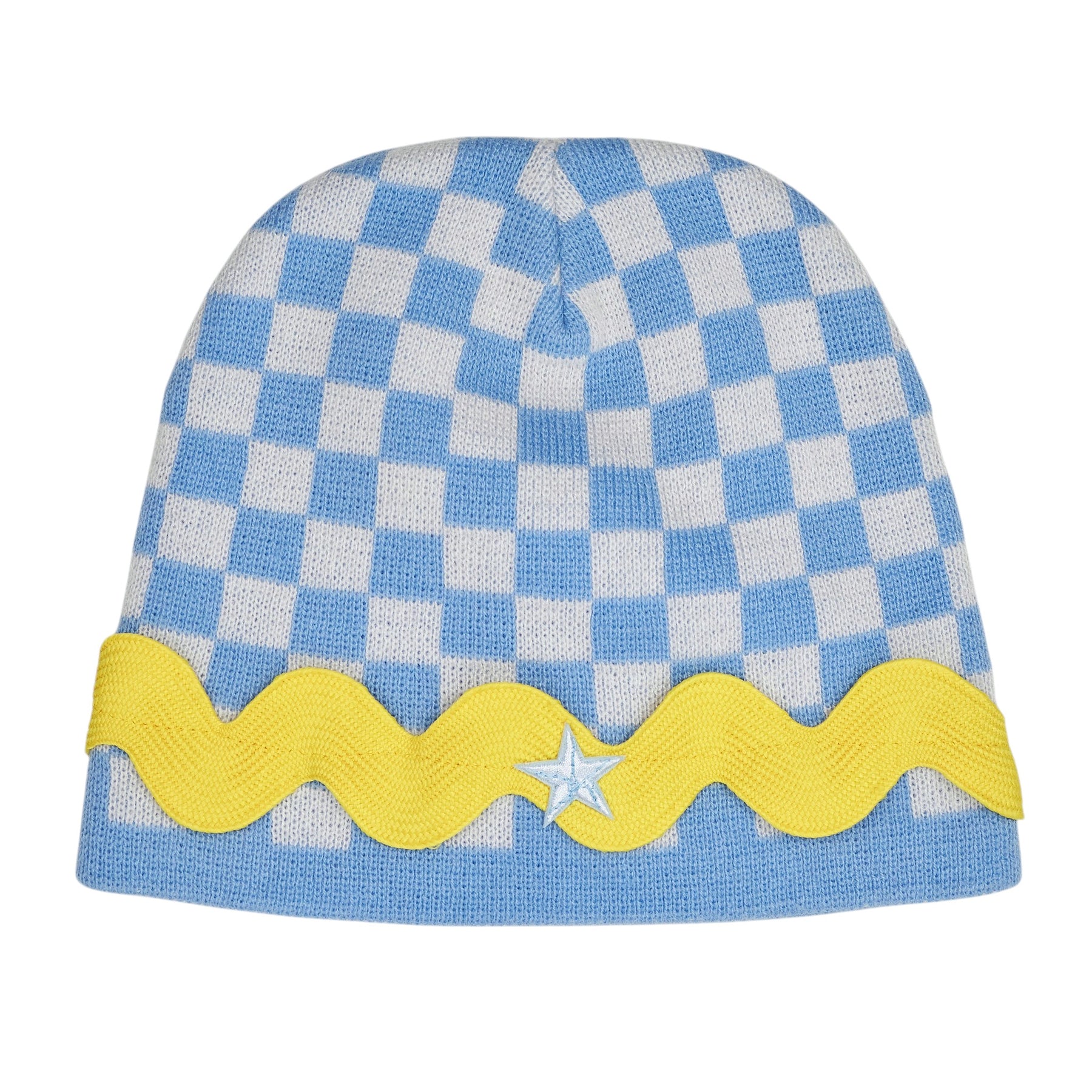 Green Ancestors Blue White Checkerboard Hat