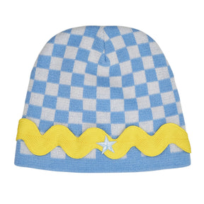 Green Ancestors Blue White Checkerboard Hat