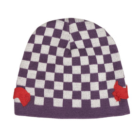 Green Ancestors Purple White Checkerboard Hat