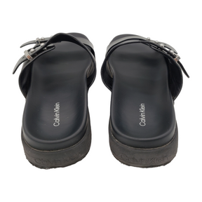 Calvin Klein Black Ergonomic Slides