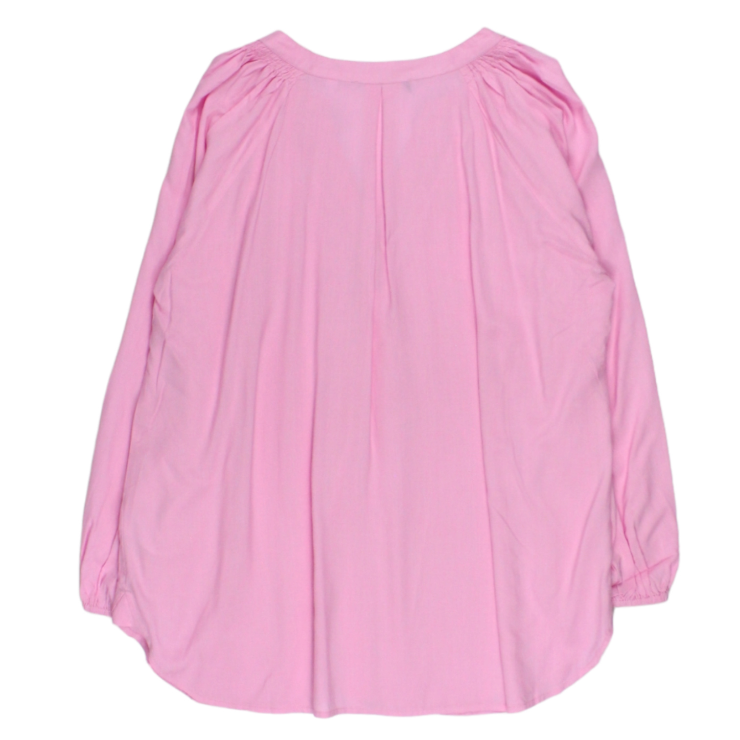 NRBY Pink Gathered Neckline Shirt - Sample