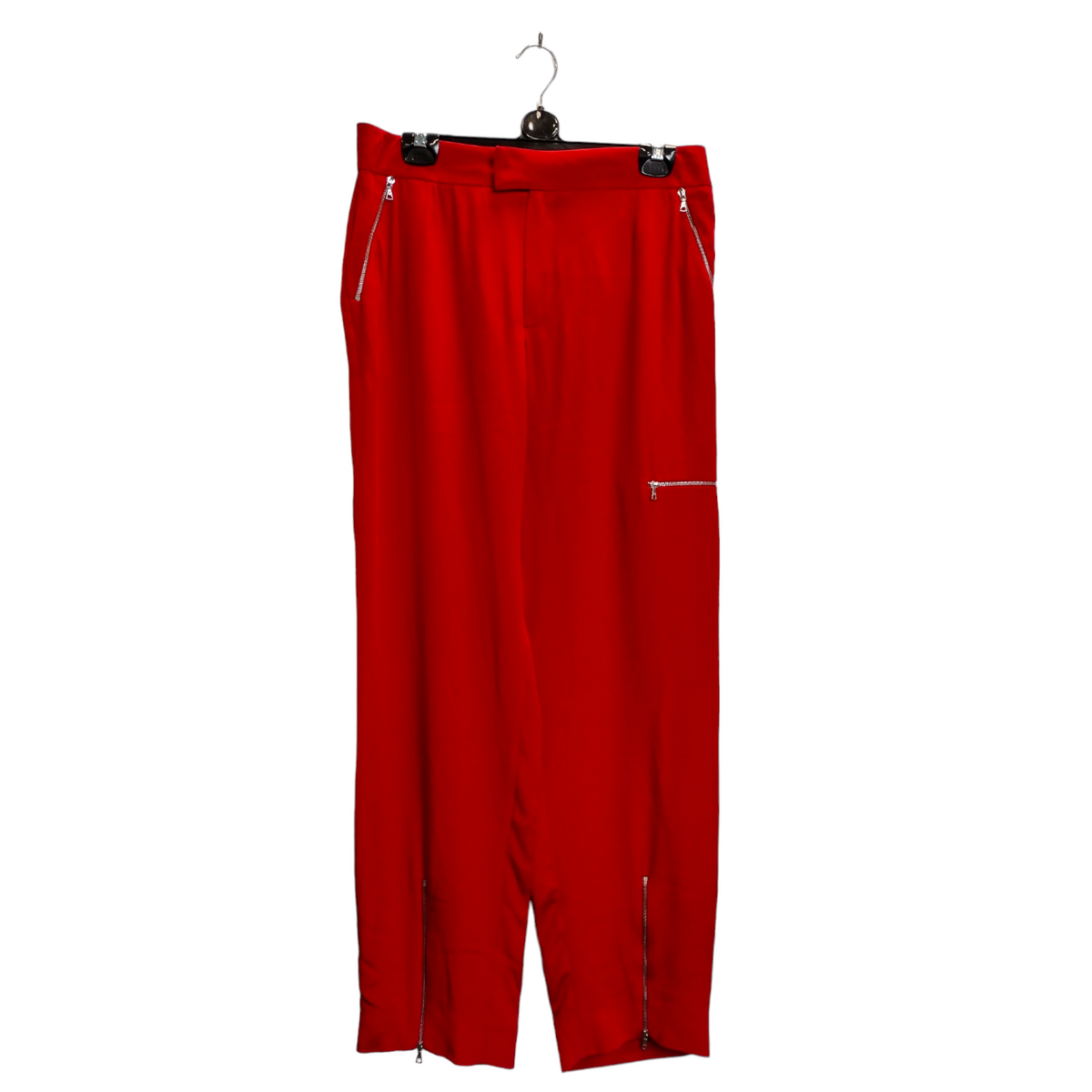 Trager Delaney Red Silk Trousers