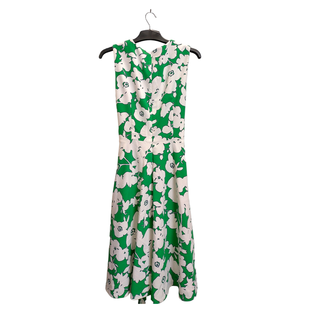 Hobbs Green/White Floral Midi Dress