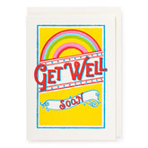 Get Well Rainbow - letterpress printed greeting card