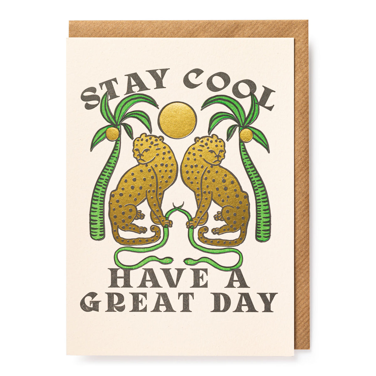 Stay Cool - letterpress printed greeting card